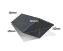 Mayan Natural Slate Classic RealRidge Graphite Block End Ridge Tile - Roofing Supplies UK