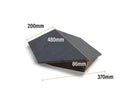 Mayan Natural Slate Classic RealRidge Graphite Hip End 500mm - Roofing Supplies UK