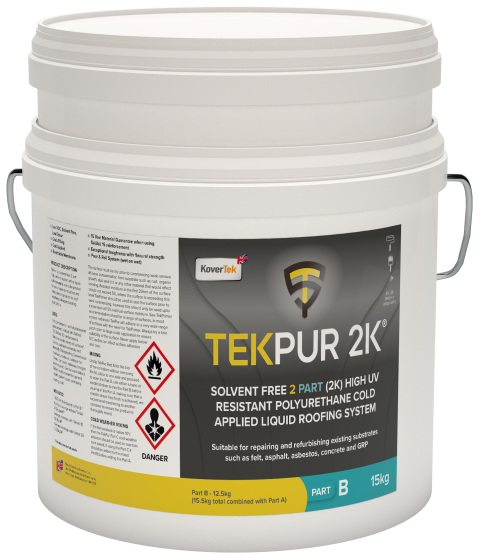 KoverTek TekPur 2K PU Solvent Free | Two-Part Polyurethane Liquid Waterproofing System