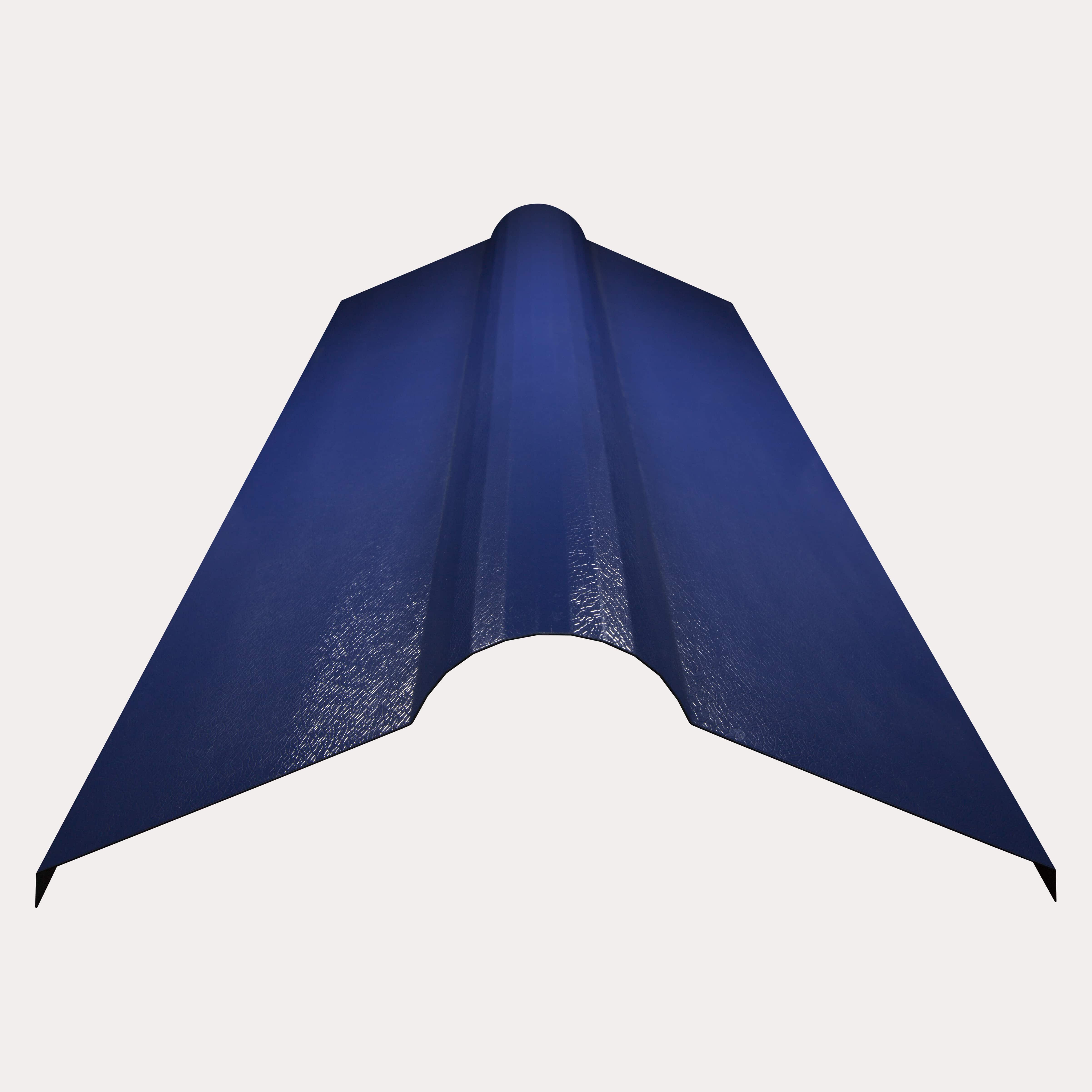 Hornsey Plastisol Coated Roll-Top Ridge Cap Flashing - Sargasso Blue - Pack of 3