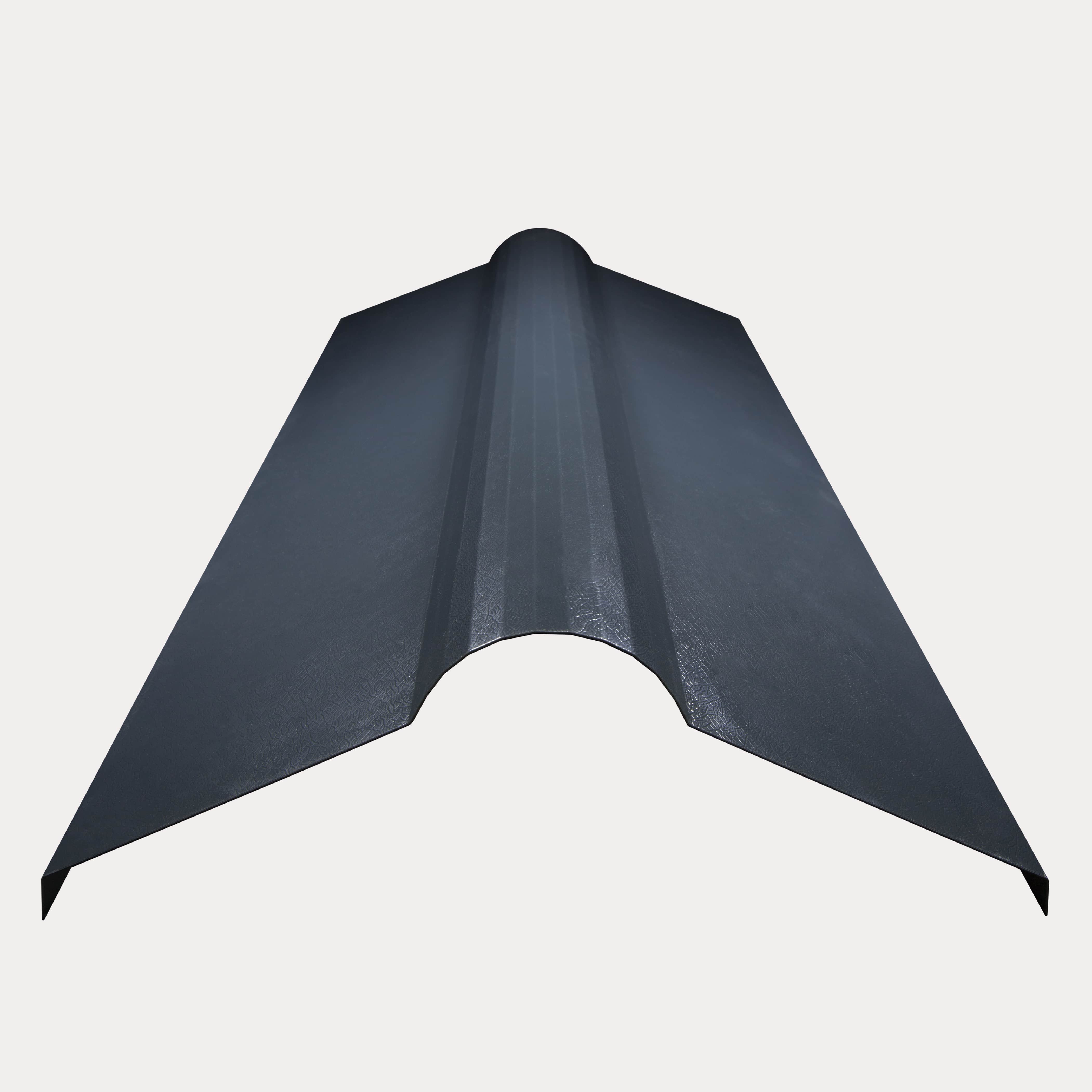 Hornsey Plastisol Coated Roll-Top Ridge Cap Flashing - Slate Blue - Pack of 3