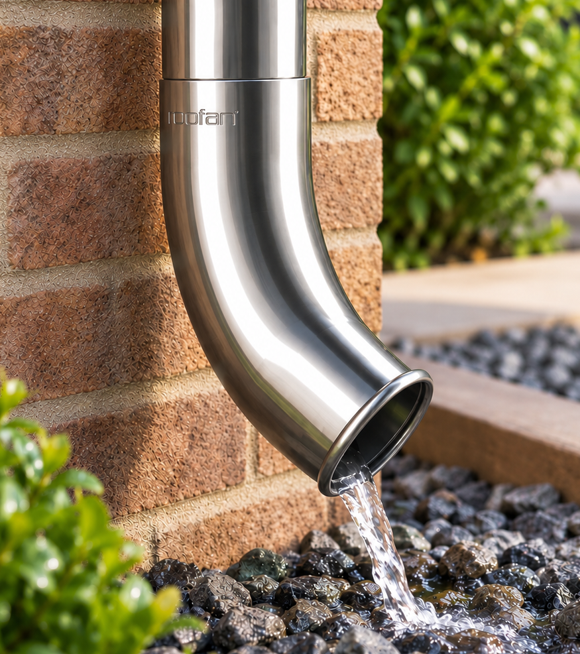 RoofArt Galvanised Steel Downpipe Shoe 87mm