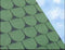 Roofing Supplies Scalloped Bitumen Shingles - Green (2.4m2)