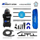 SkyVac Mighty Atom Gutter Cleaning Kit Including Push Fit Poles