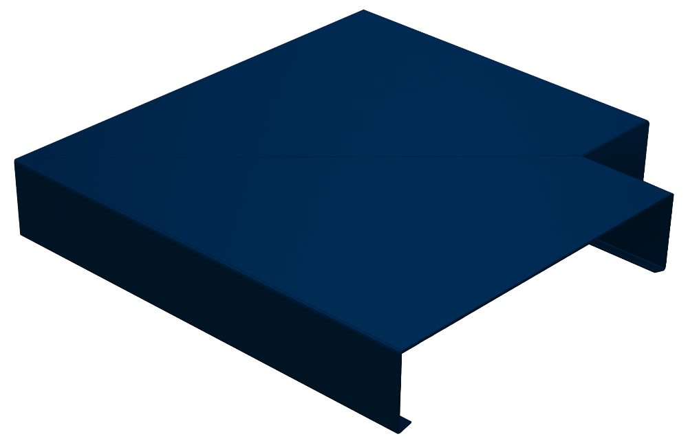 Alumasc Skyline SC24 Aluminium 90° External Corner Sloped Coping