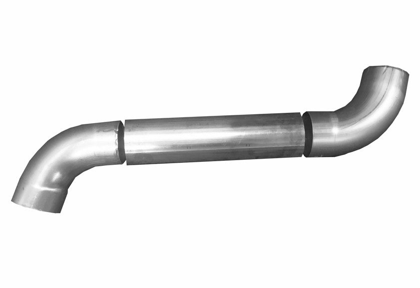 Metal Gutta stainless steel swan neck bend for 80mm round downpipes.