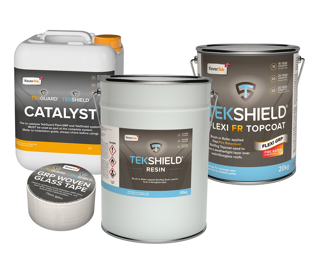 KoverTek TekShield GRP Fire Rated Flexi Roof Kit 450g