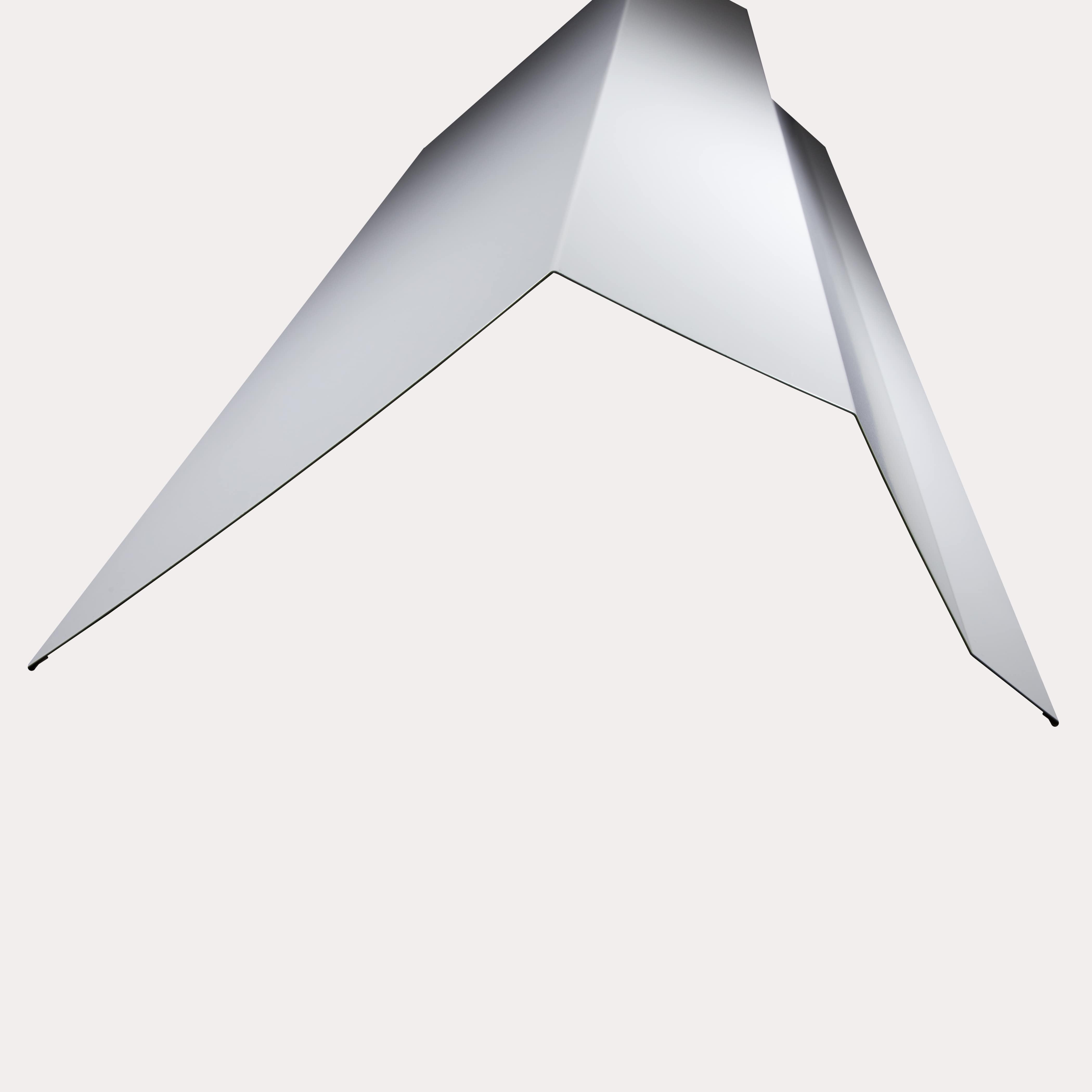 Hornsey Polyester Coated Trimline Bargeboard Flashing - Pure White