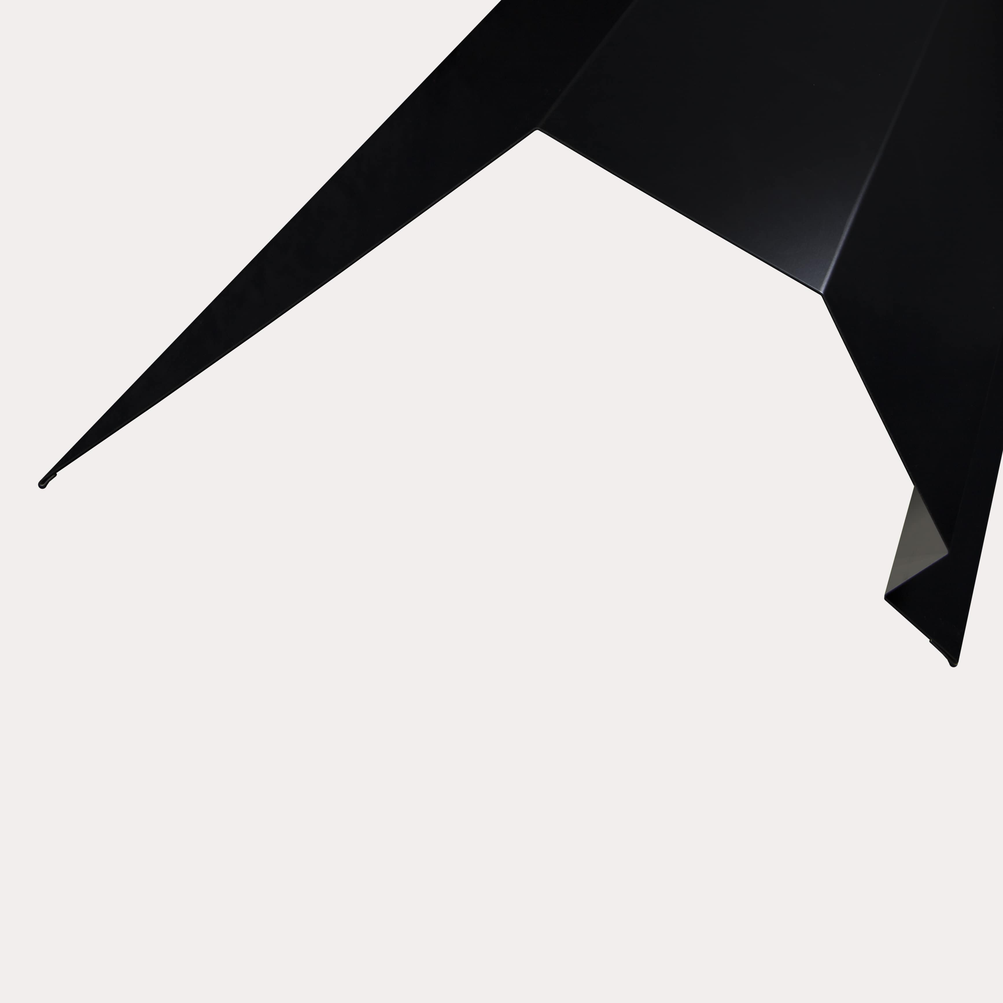 Hornsey Polyester Coated Trimline Bargeboard Flashing - Jet Black