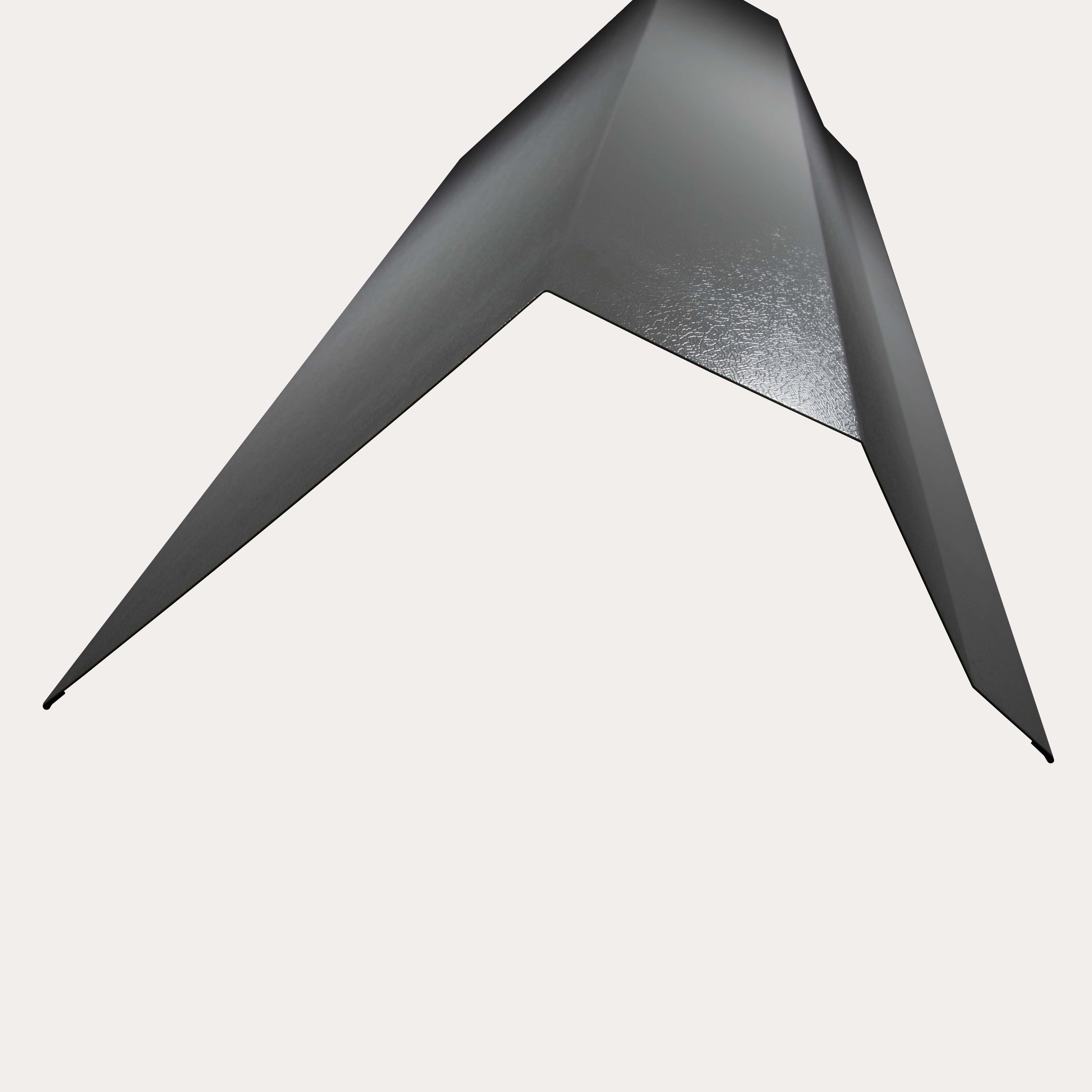 Hornsey Plastisol Coated Trimline Bargeboard Flashing - Merlin Grey
