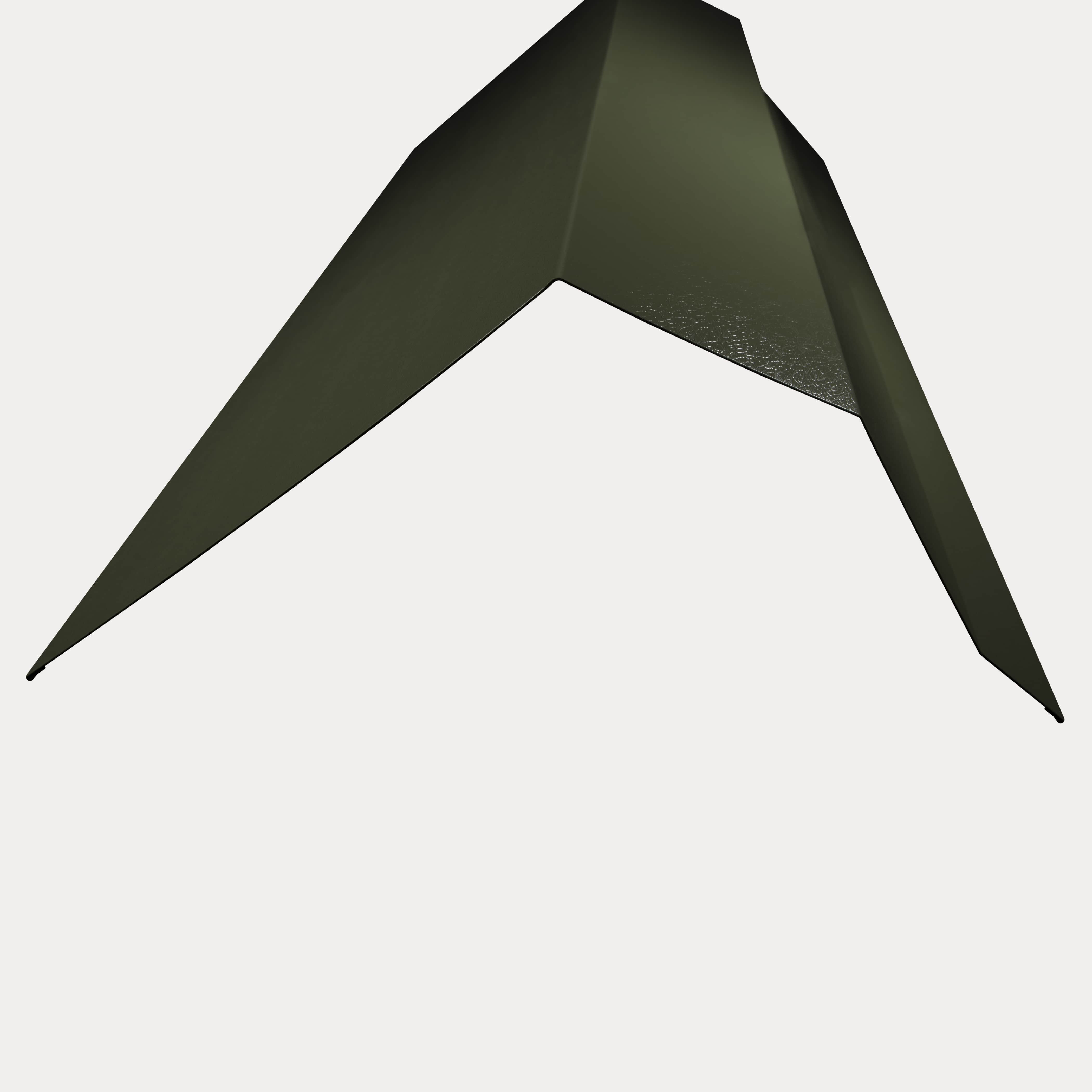 Hornsey Plastisol Coated Trimline Bargeboard Flashing - Olive Green