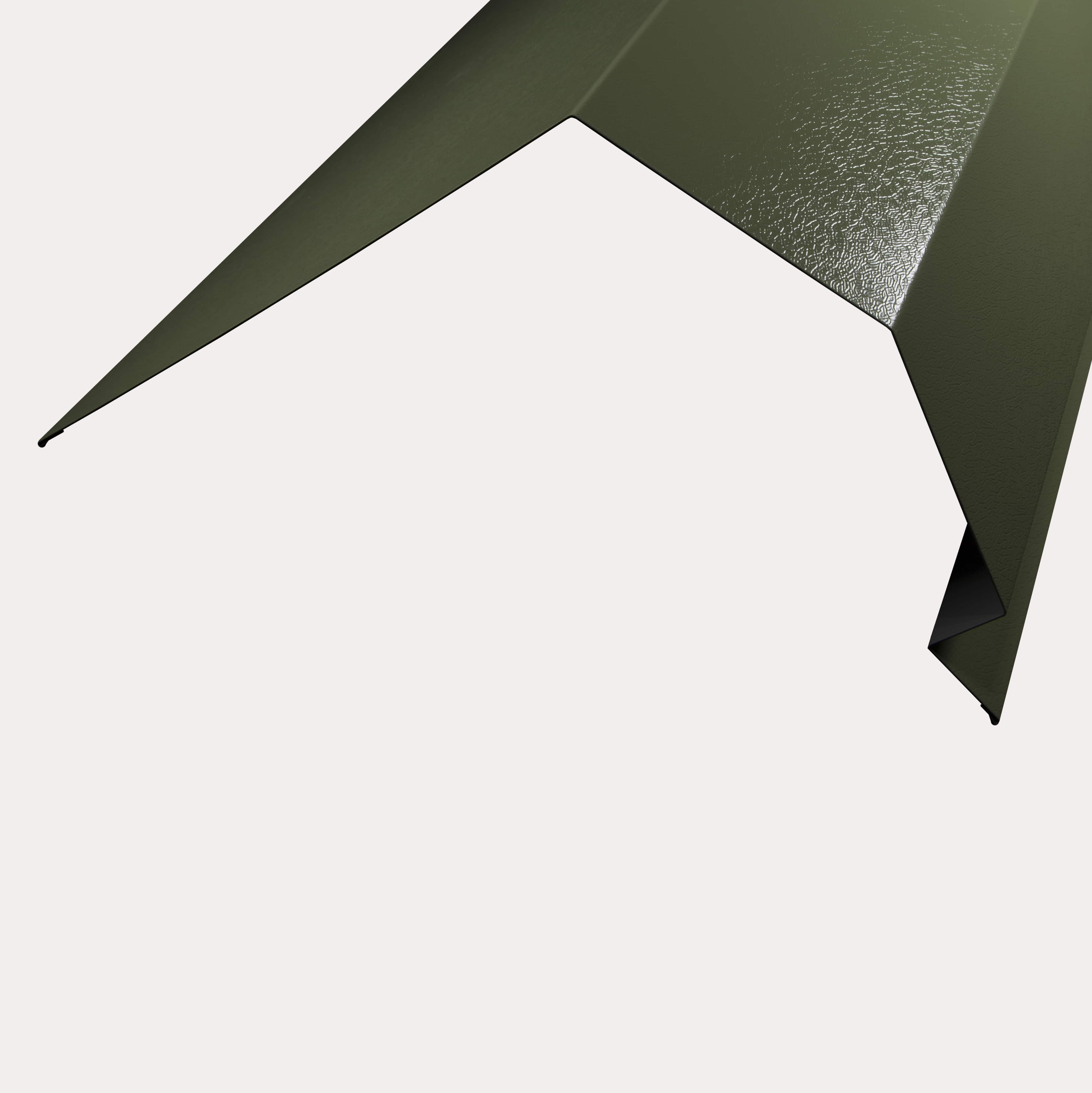 Hornsey Plastisol Coated Trimline Bargeboard Flashing - Moorland Green