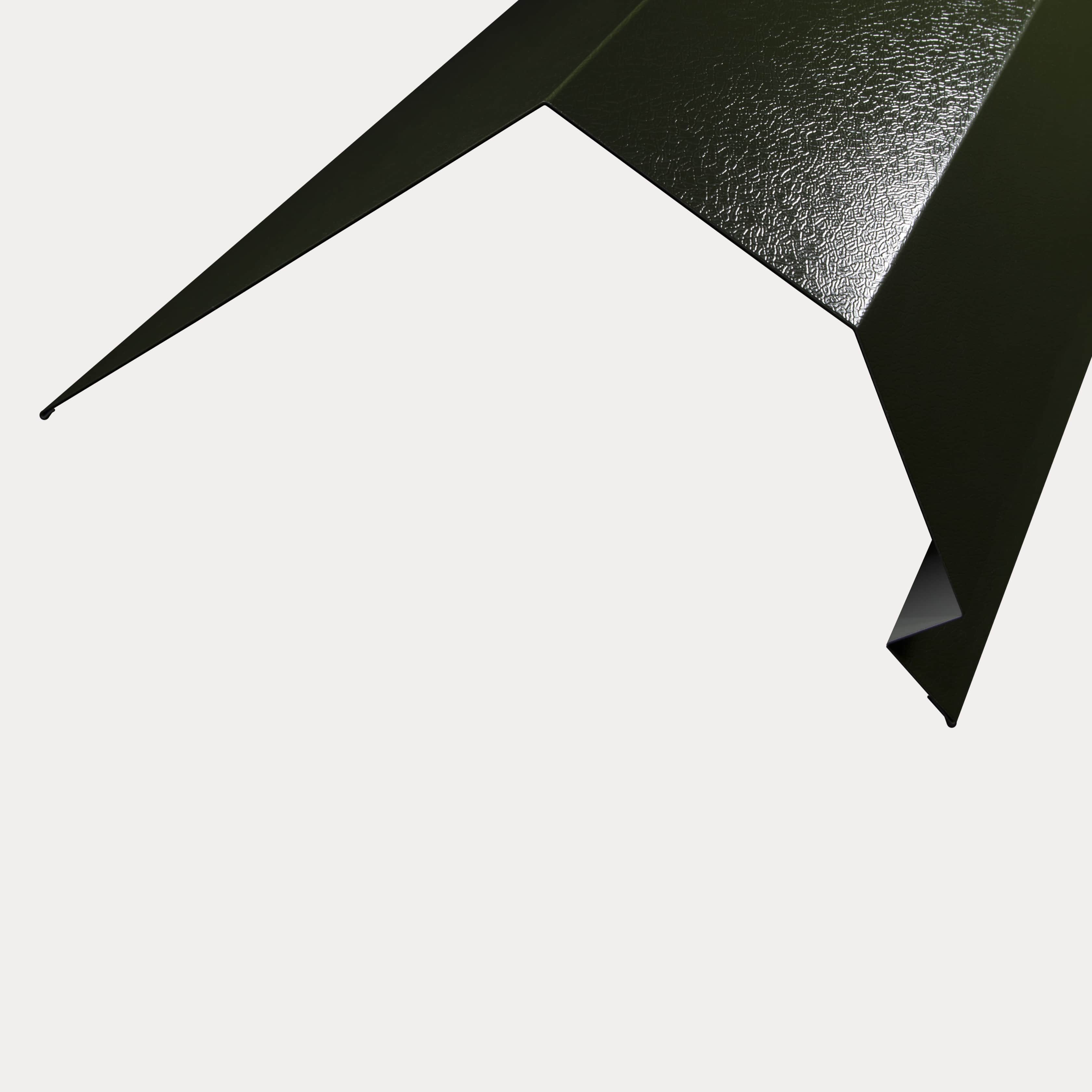 Hornsey Plastisol Coated Trimline Bargeboard Flashing - Olive Green