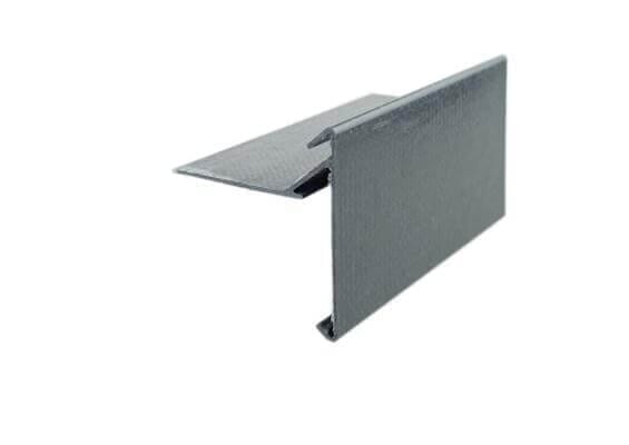 UltraFlex 2.5m Non Drip Edge Trim for use with liquid roofing, shown in full.