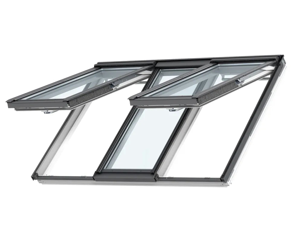VELUX GPLS FFKF06 2070 3 in 1 Manual White Painted Double Glazed Top Hung Window