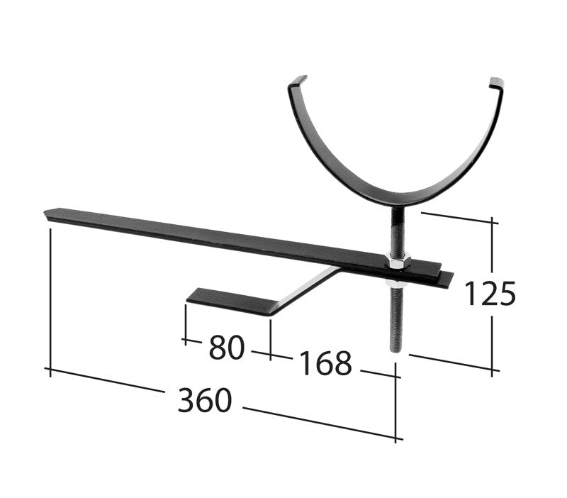 Alutec Evolve Deepflow Aluminium Gutter Bracket Rise & Fall