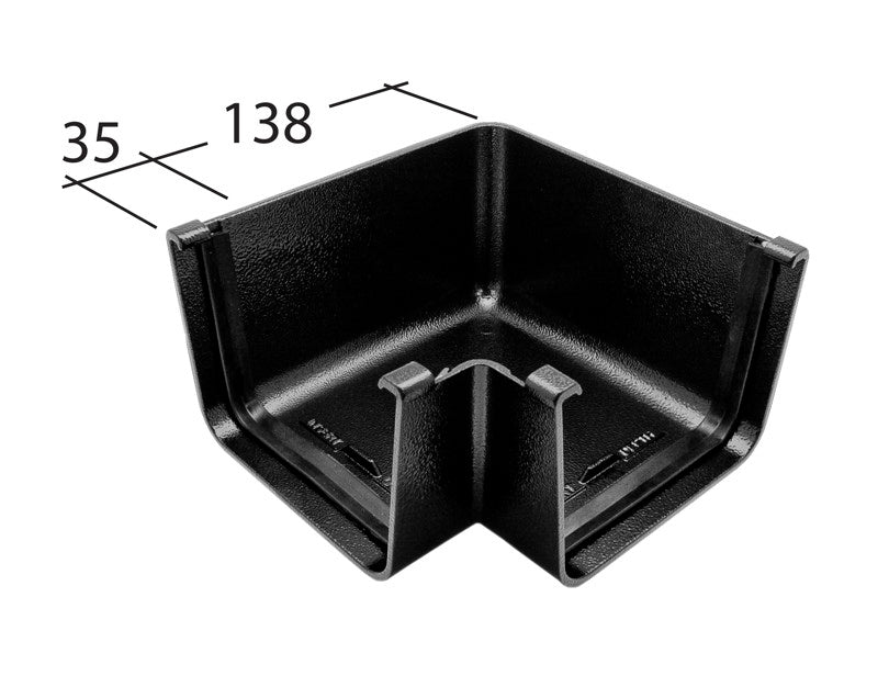 Alutec Evolve Aluminium 90° Box Gutter Angle