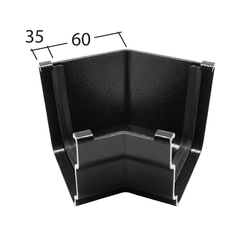 Alutec Evolve Aluminium Ogee 135° Internal Gutter Angle