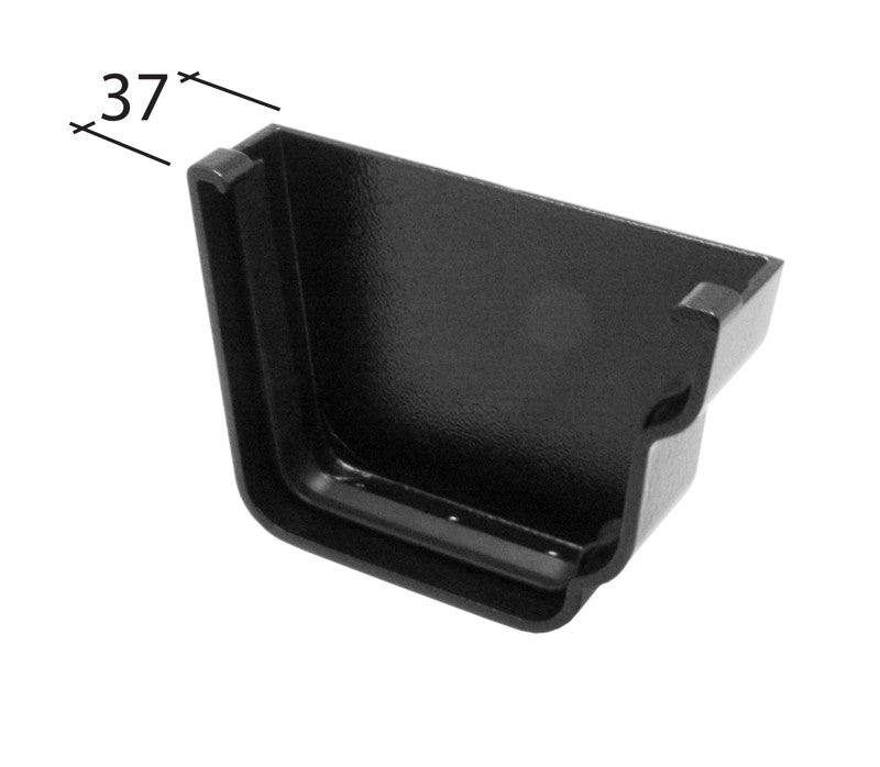 Alutec Evolve Aluminium Ogee Gutter Right Hand External Stop End