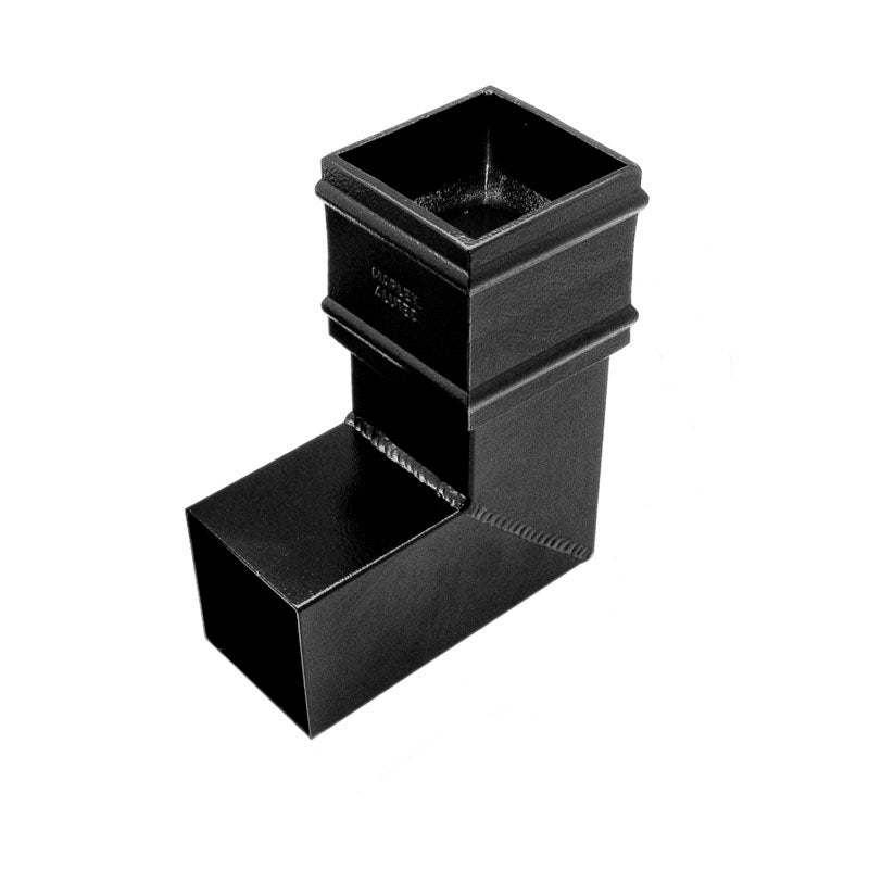 Alutec Traditional 72x72mm Aluminium Square Downpipe Bend 92.5°