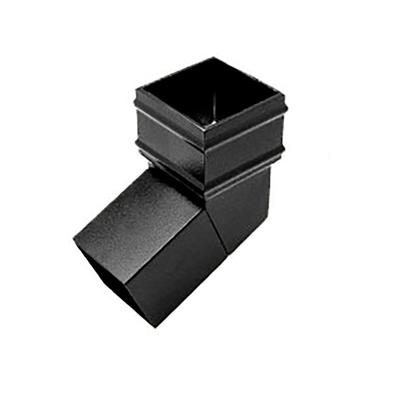 Alutec Traditional 72x72mm Aluminium Square Downpipe Bend 112.5°