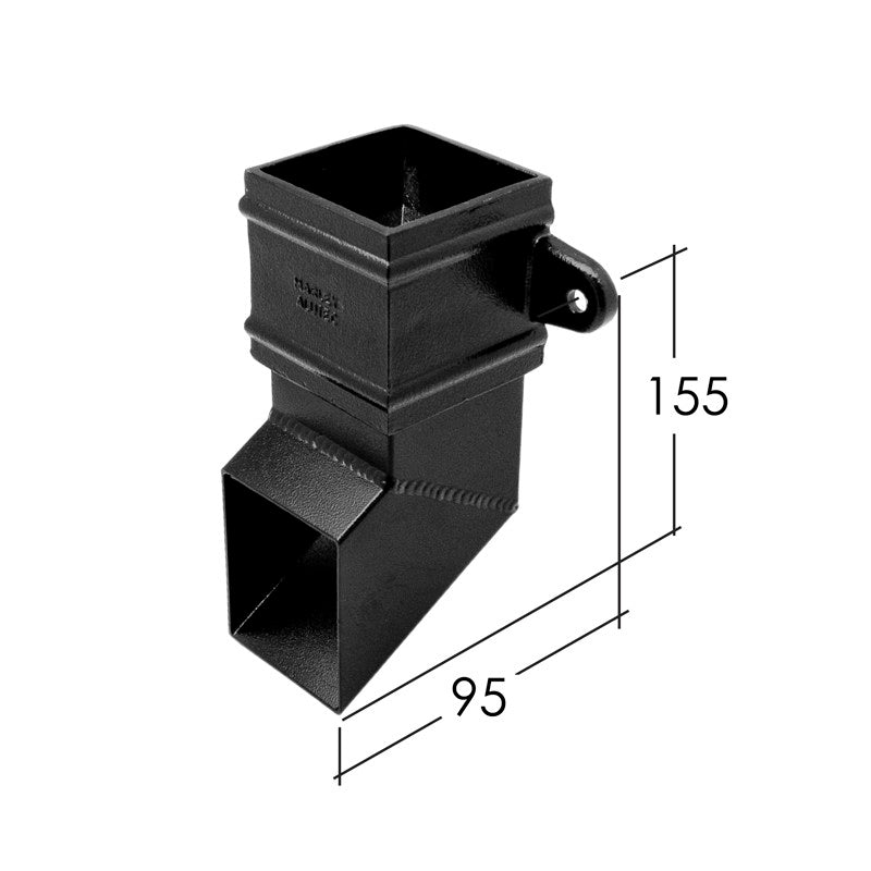 Alutec Traditional 72x72mm Aluminium Square Downpipe Shoe