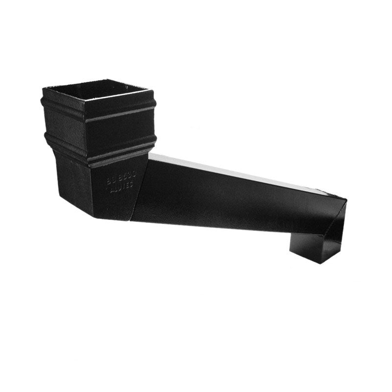 Alutec Traditional 72x72mm Adjustable Aluminium Offset Square Eaves Bend 75-900mm (2 Part)