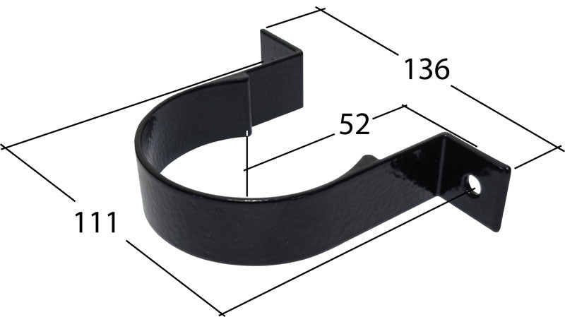 Alutec Tudor 76mm Aluminium Downpipe Clip