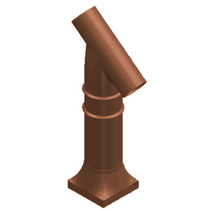 W T Knowles anti-aircraft chimney pot with traditional terracotta finish, designed to protect flues while preventing downdraught and improving ventilation on period-style roofs.