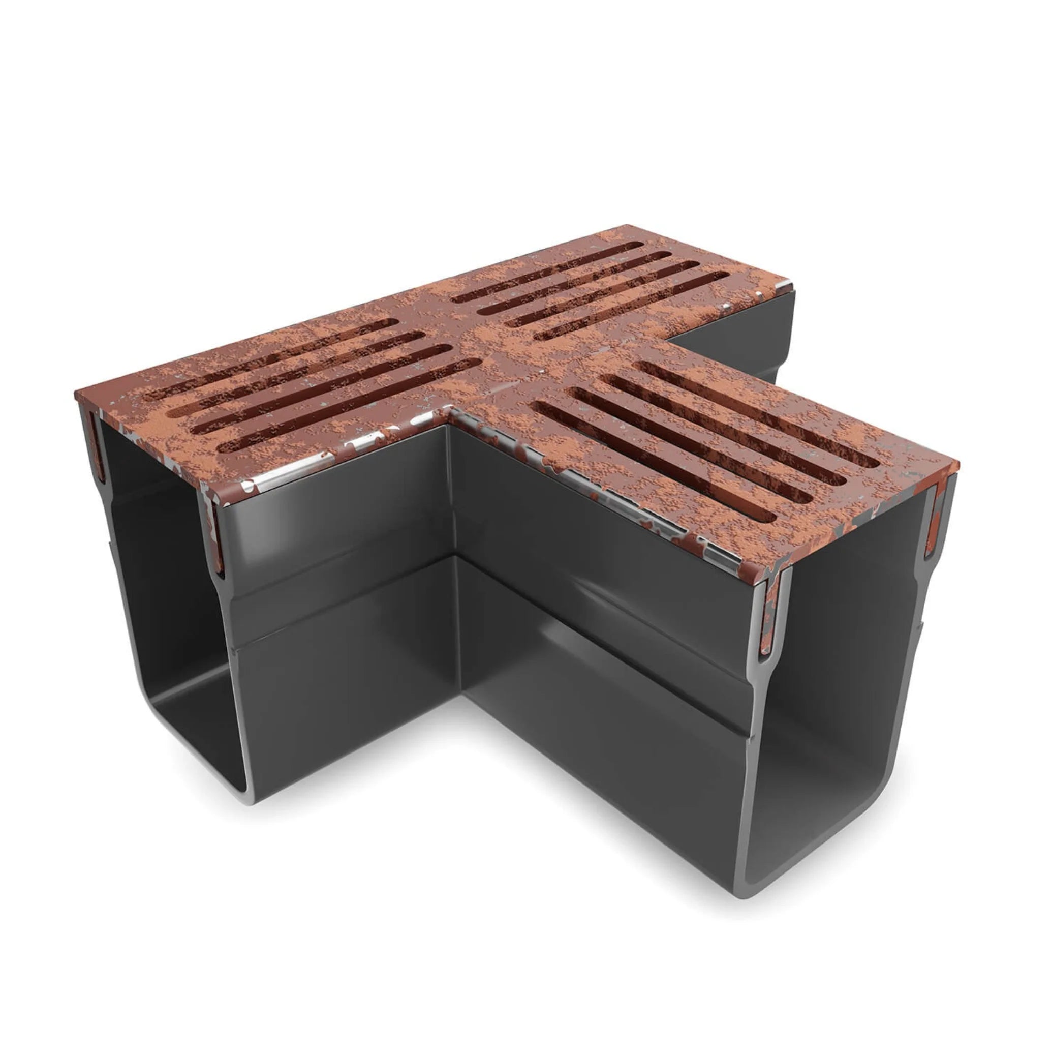Alusthetic PVC Threshold Channel Drain T-Section