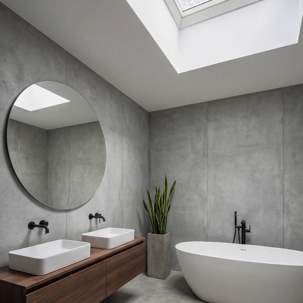 FAKRO DMC-C P4 Secure manual opening flat roof dome - in a bathroom