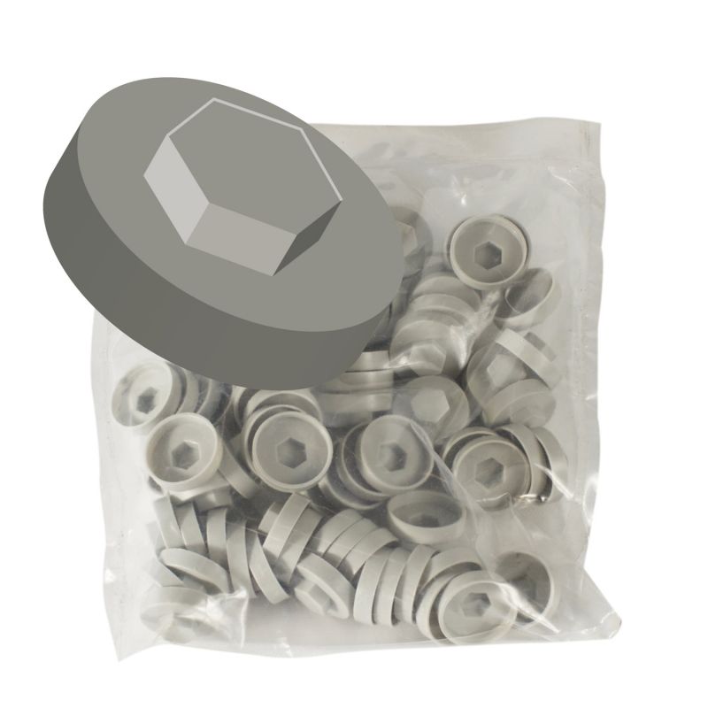 Hornsey 19mm Colour Coded Plastic Cover Caps (100 Pieces)
