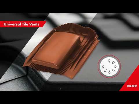 Klober tile and slate vent range overview including the Uni-Line Slate Vent