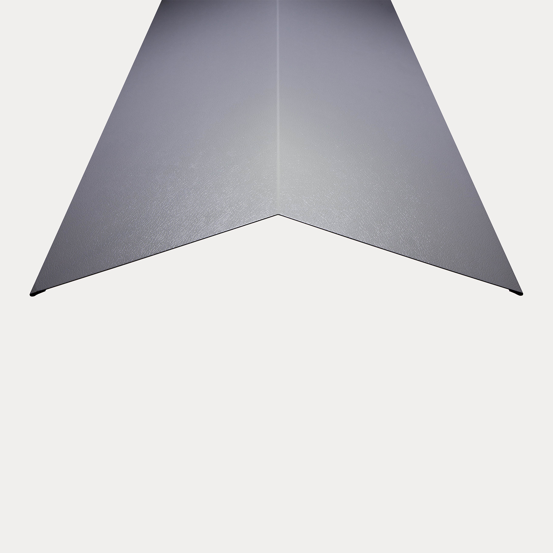 Hornsey Plastisol Coated Steel Standard Ridge Cap Flashing - Goosewing Grey