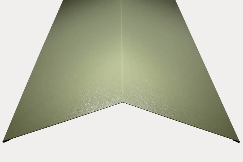 Hornsey Plastisol Coated Steel Standard Ridge Cap Flashing - Moorland Green