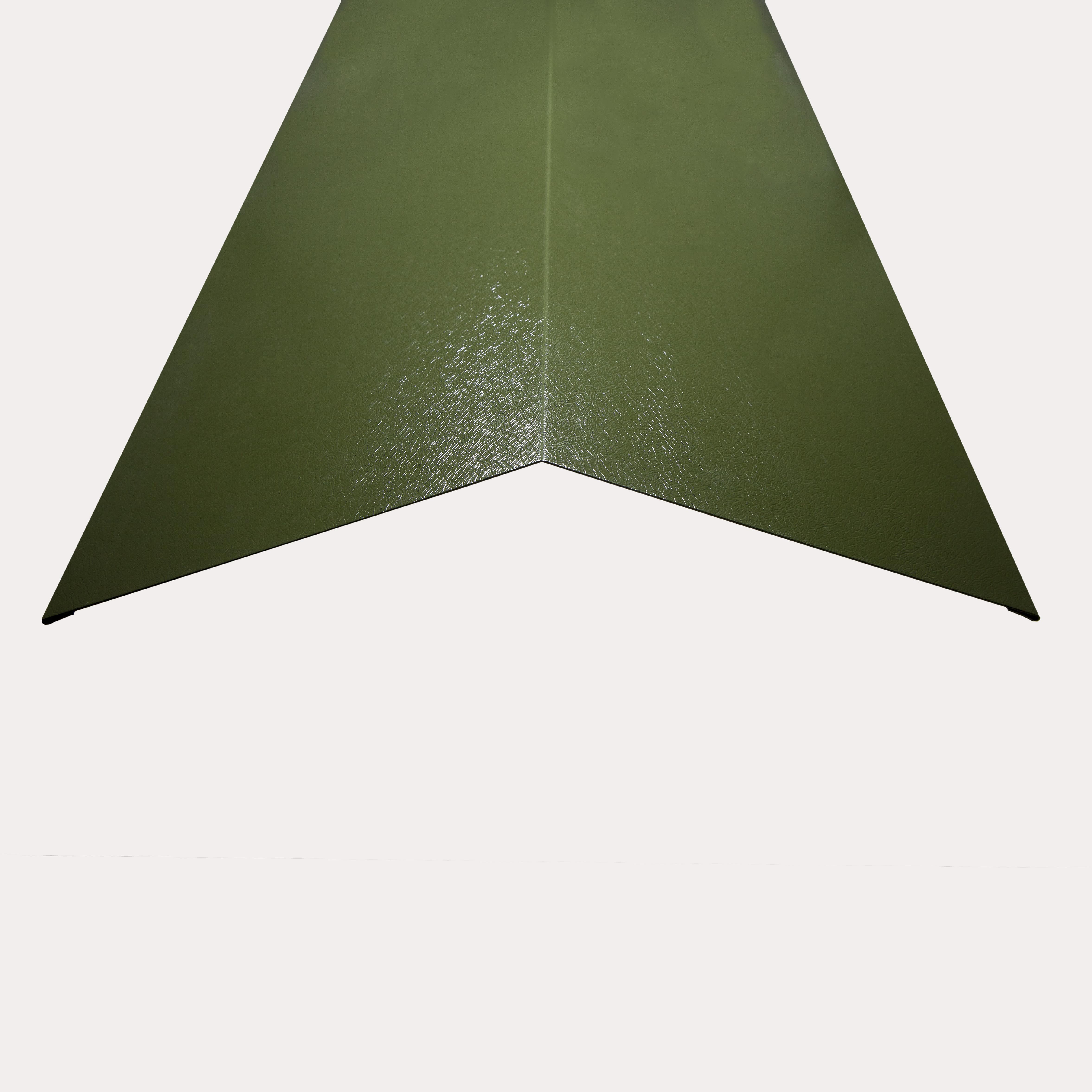 Hornsey Plastisol Coated Steel Standard Ridge Cap Flashing - Olive Green