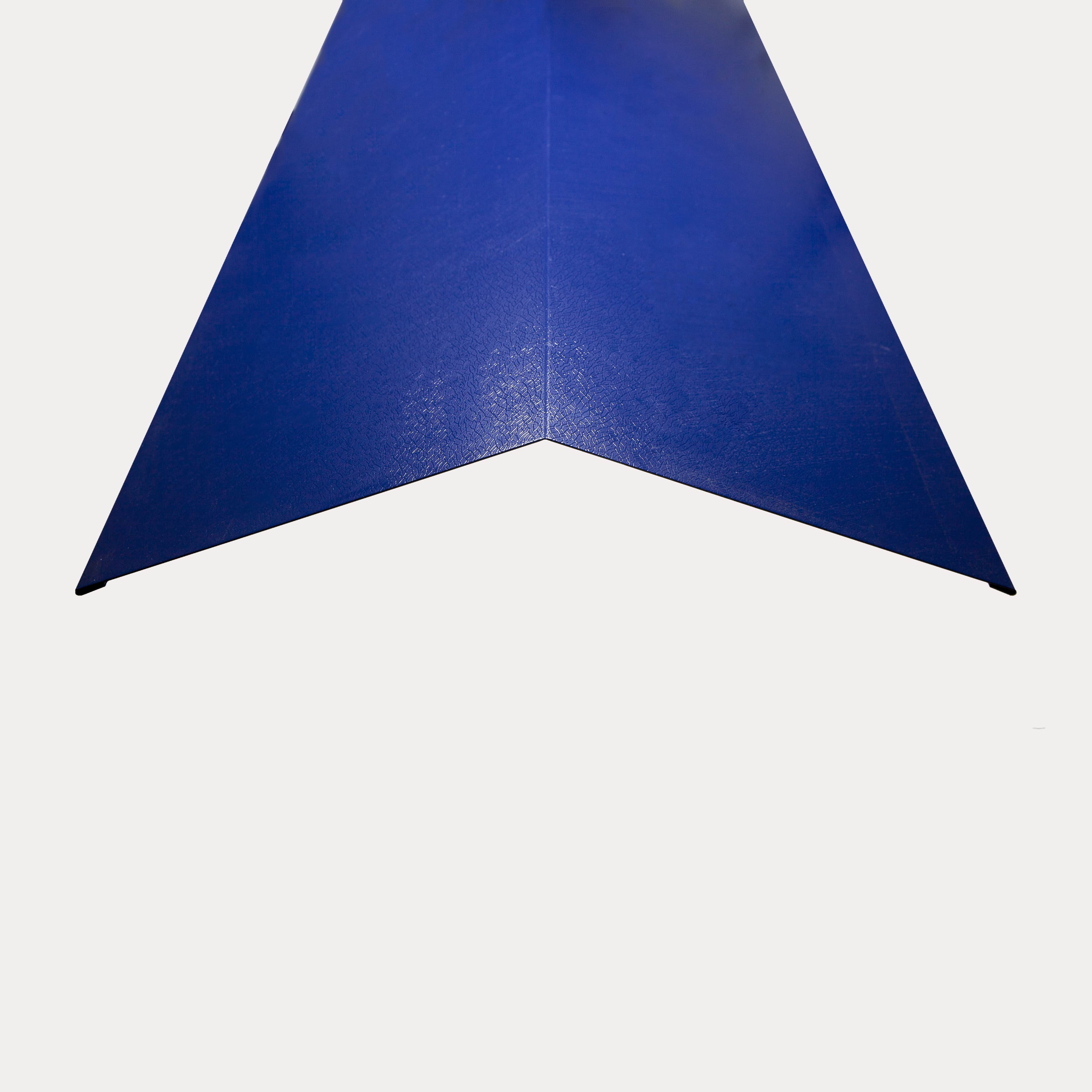 Hornsey Plastisol Coated Steel Standard Ridge Cap Flashing - Sargasso Blue