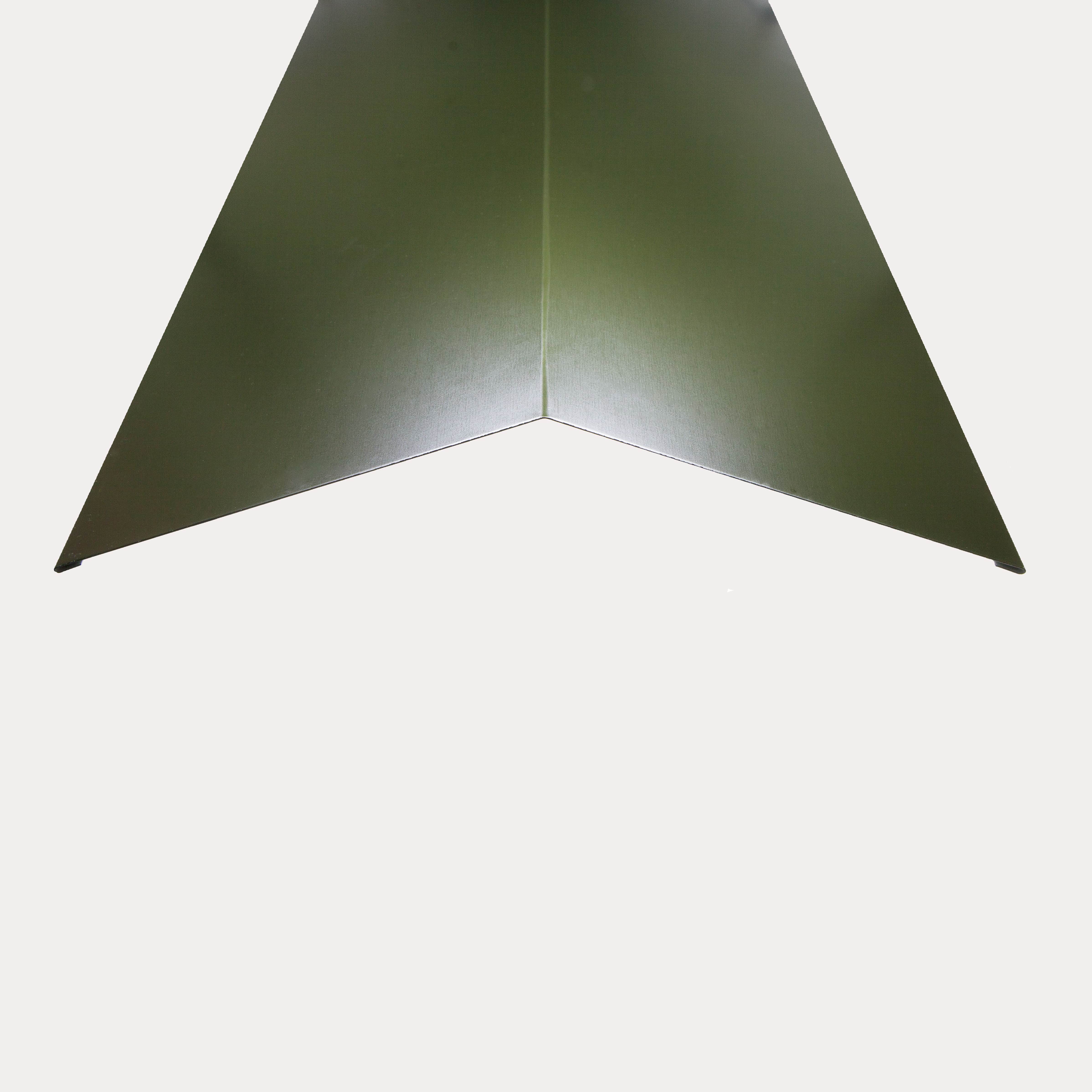 Hornsey Polyester Coated Standard Steel Ridge Cap Flashing - Juniper Green