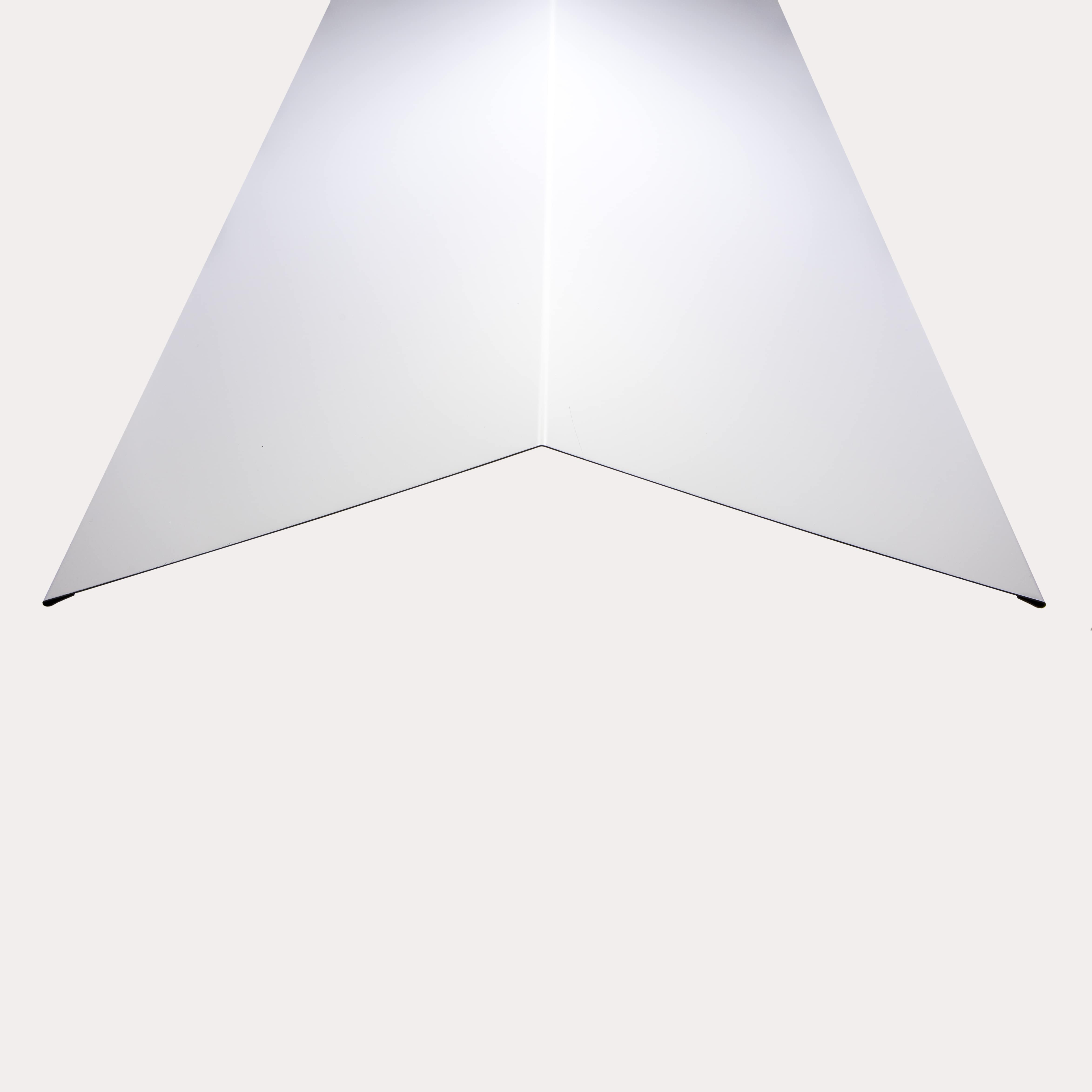 Hornsey Polyester Coated Standard Steel Ridge Cap Flashing - Pure White