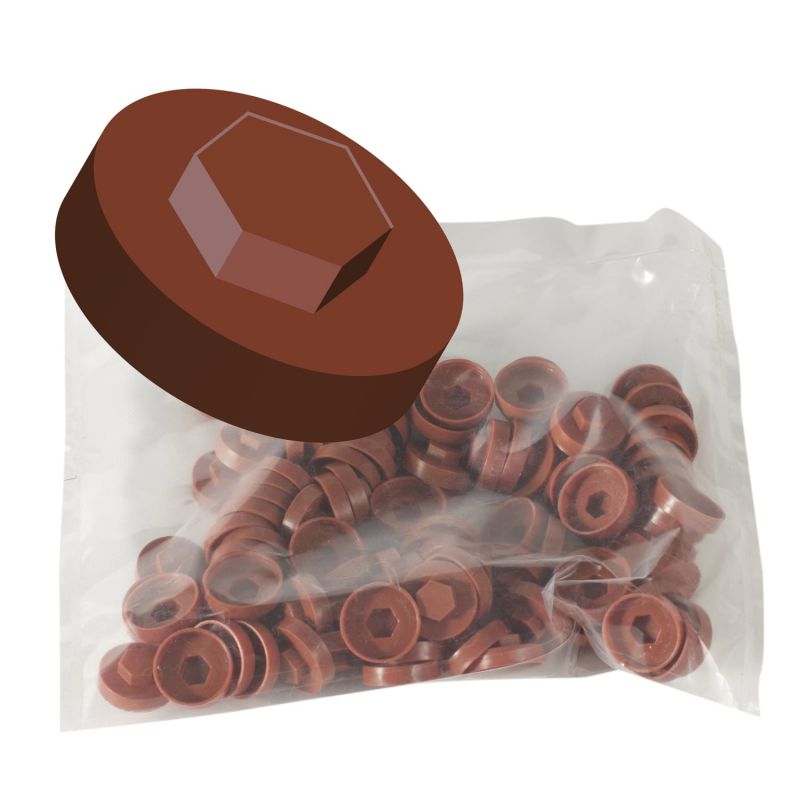 Hornsey 19mm Colour Coded Plastic Cover Caps (100 Pieces)