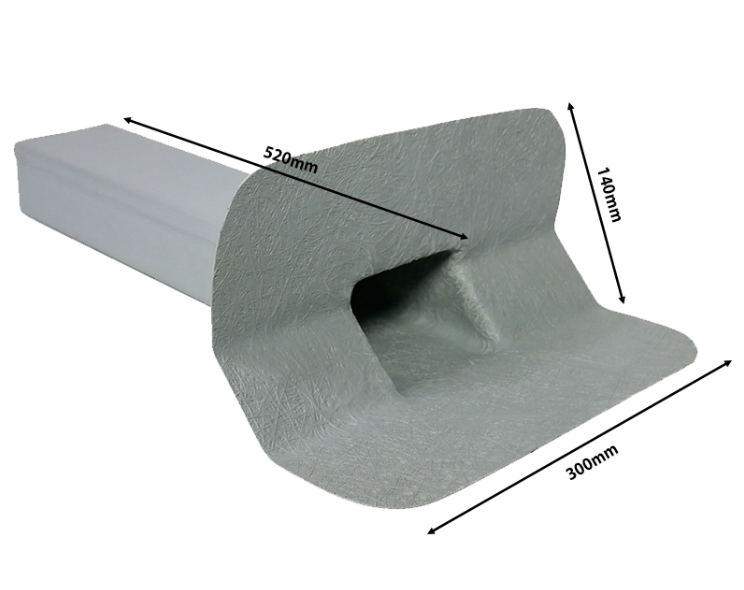 CFS GRP Through Wall/Parapet Outlet Trim