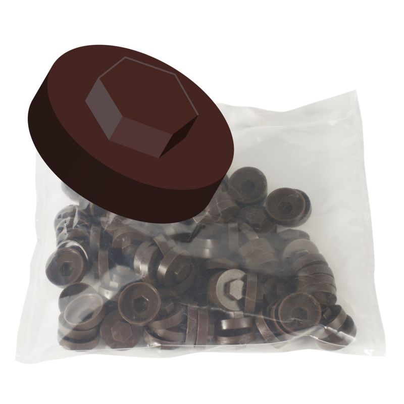Hornsey 19mm Colour Coded Plastic Cover Caps (100 Pieces)
