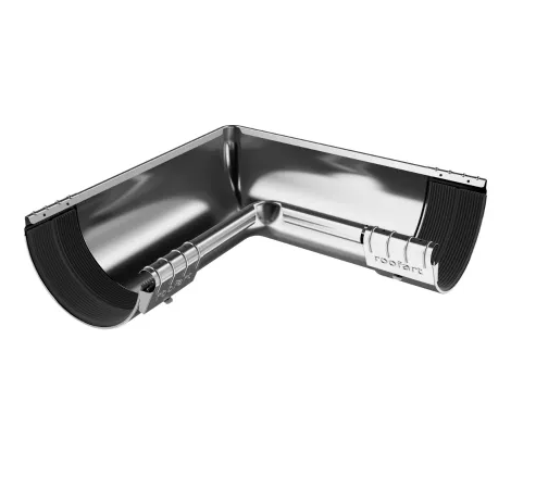 RoofArt Galvanised Steel Gutter Corner 125mm