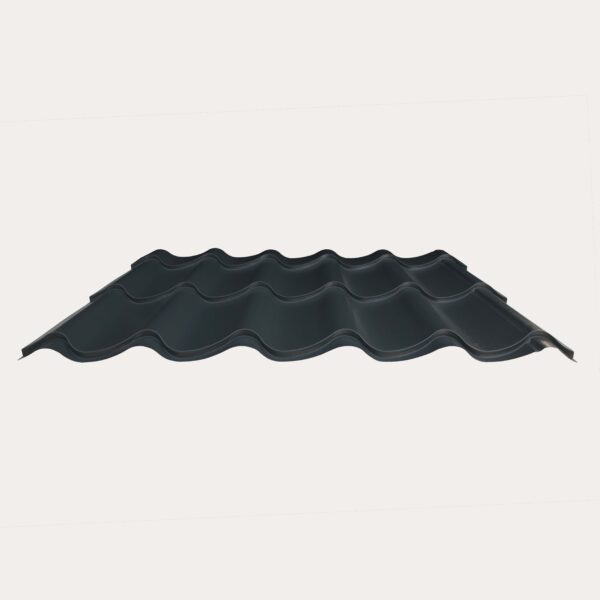 Hornsey Plastisol Coated Pan Tile Effect Roofing Sheet (33/1000) - Anthracite Grey