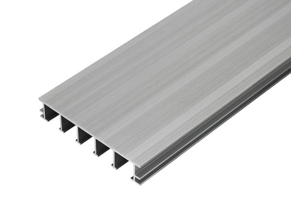 AluDek Aluminium Decking Board 3.6m - Aluminium