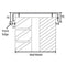 Alutec Aluminium Coloured Wall Coping Internal 90° Angle Corner - White