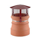 Birdguard Round Painted Stainless Steel Chimney Cowl For Gas - Strap Fix (150mm - 240mm)