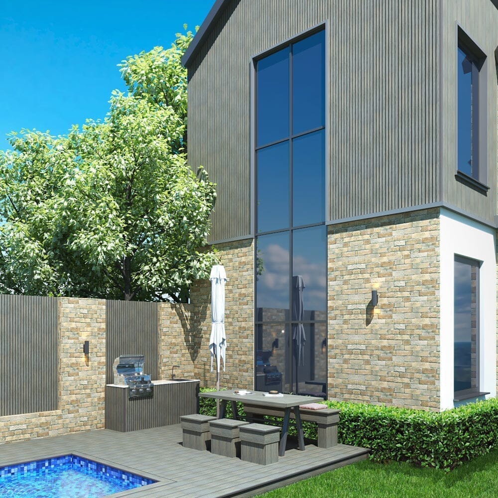 Cladding Drip Bison Composite Cladding Batten Drip Trim - Grey | RSUK