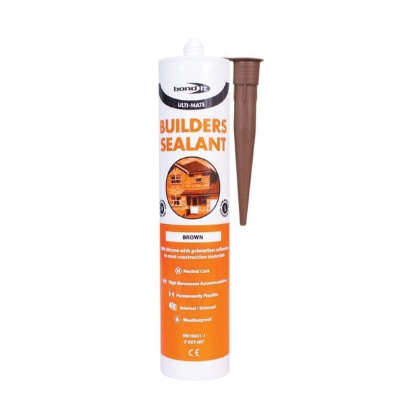 Bond-It Uni-Mate Low Modulus Neutral Cure Builders Silicone Sealant - 310ml (Box of 25) - Roofing Supplies UK