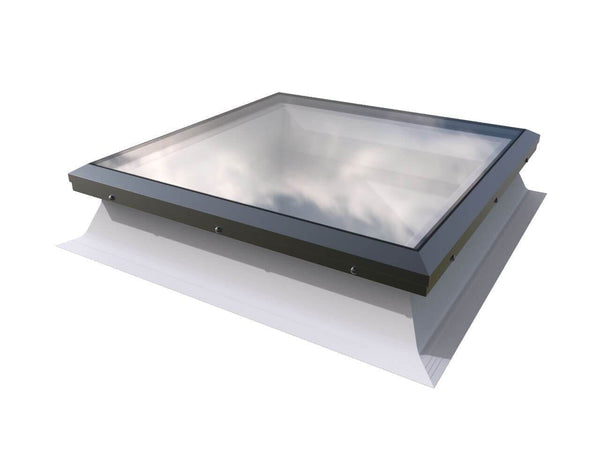 Brett Martin Flat Glass Powered Opening Flat Roof Window – with Kerb